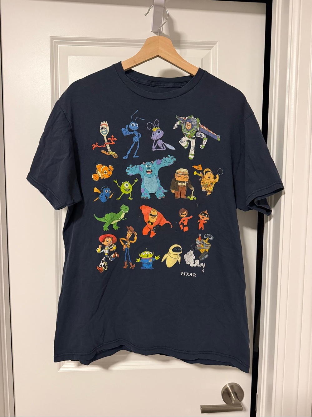 Pixar Character Navy Short Sleeve Graphic Tee